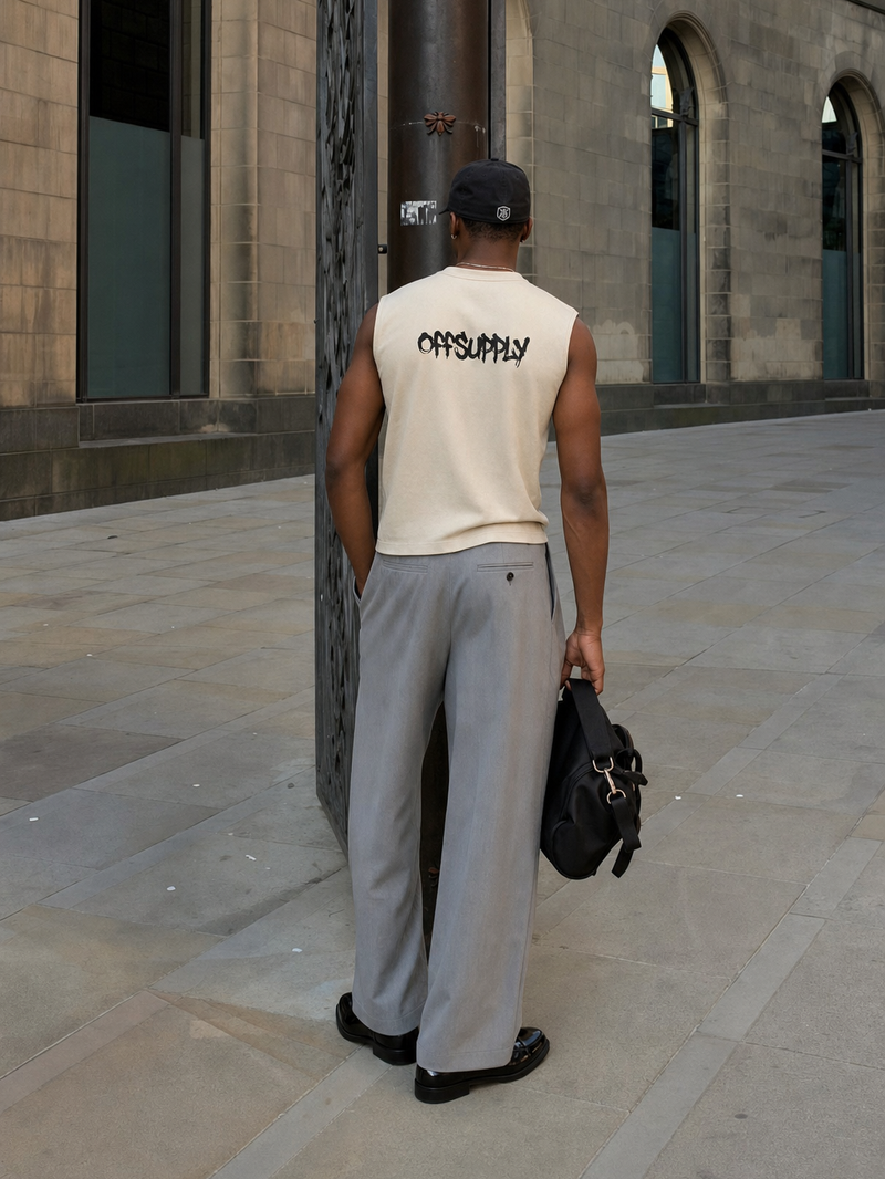 OFF SUPPLY CLUB BEIGE TANK – model back