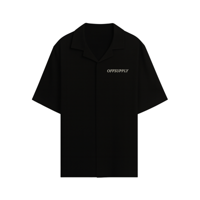 BASIC BLACK BOWLING SHIRT