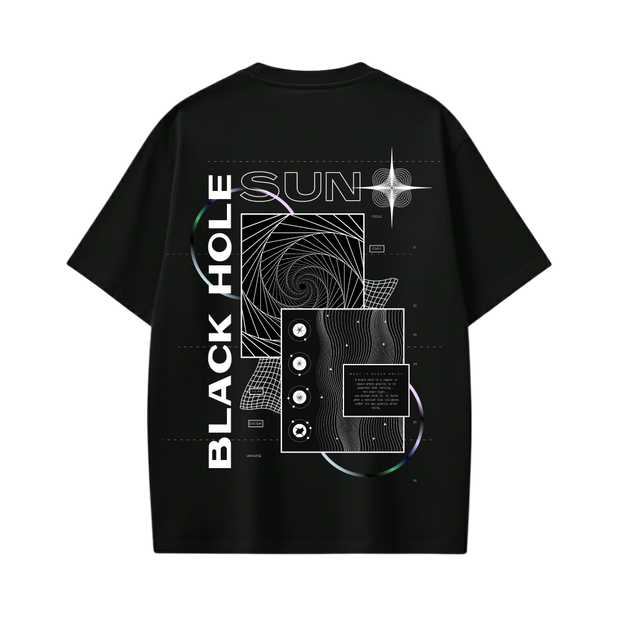 Off Supply Black hole T-shirt Black
