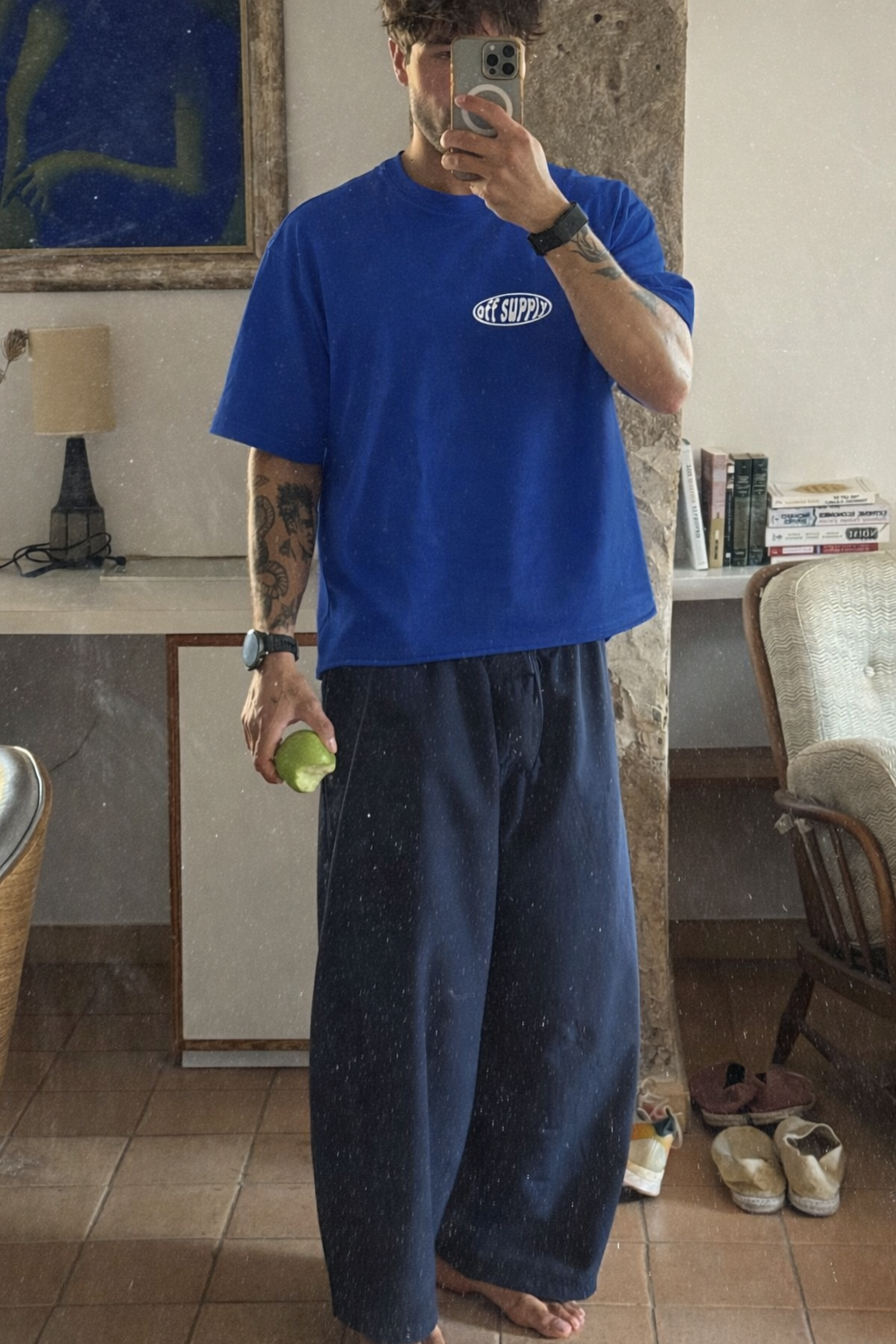 Off supply Bat soul blue t-shirt