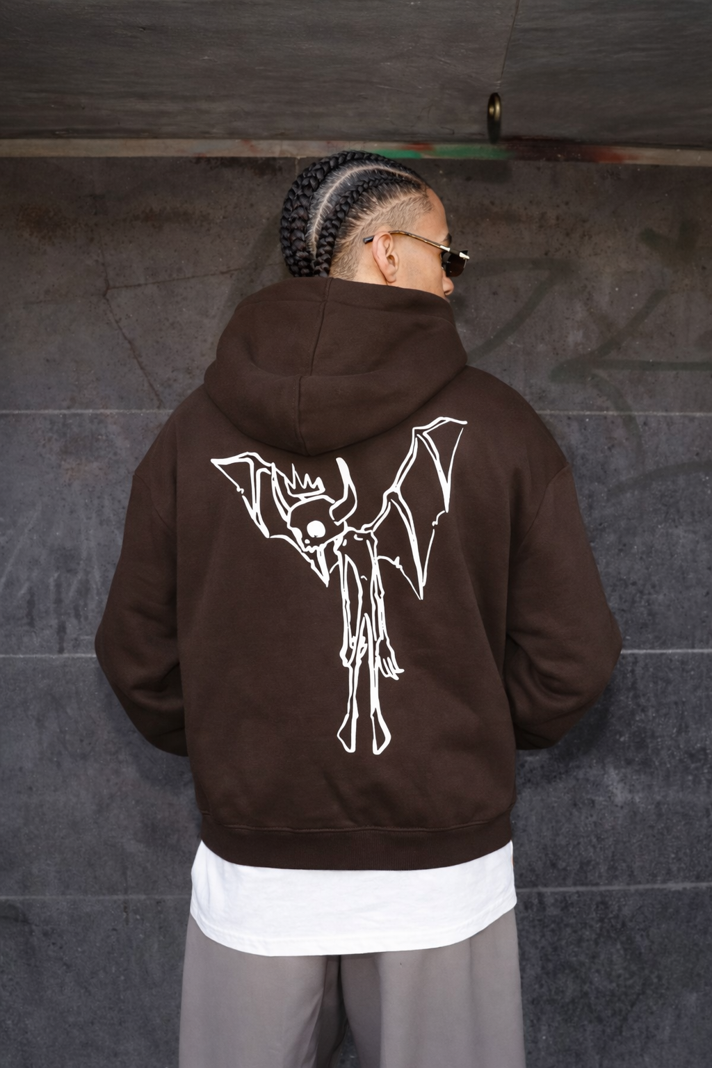 Off supply Bat soul Brown Hoodie