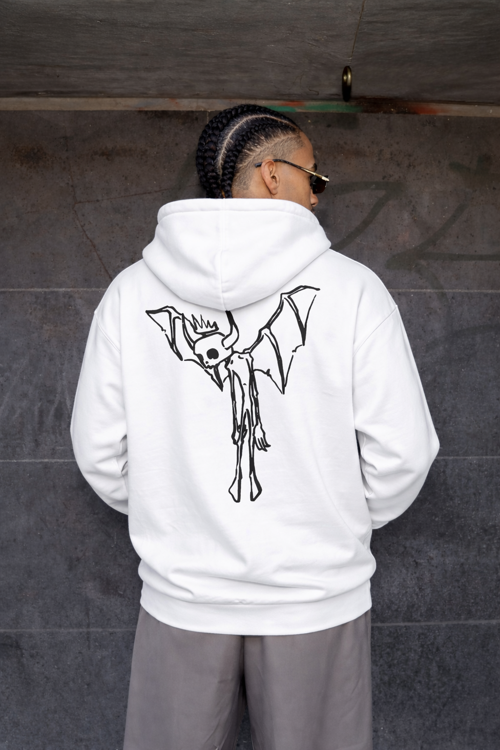 Off supply Bat Soul White Hoodie