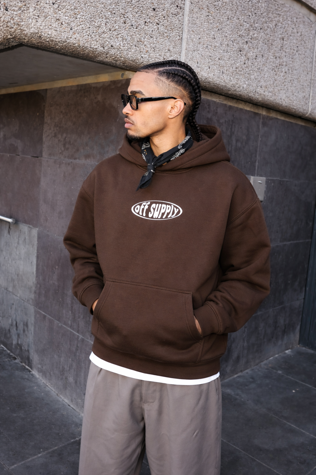Off supply Bat soul Brown Hoodie