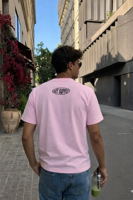 Off Supply Off-Axis Tee - Pink
