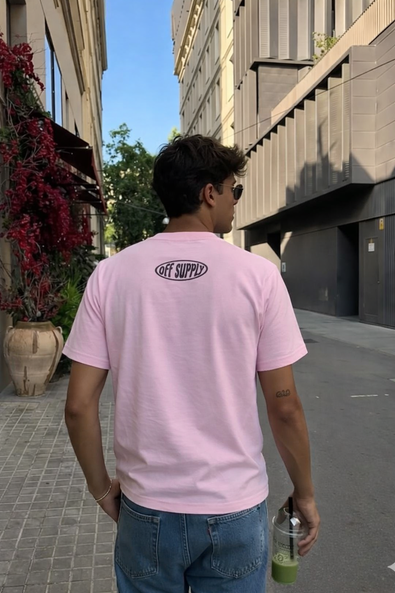 Off Supply Off-Axis Tee - Pink
