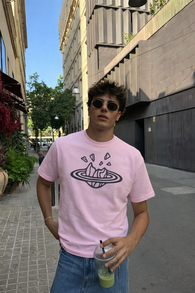Off Supply Off-Axis Tee - Pink