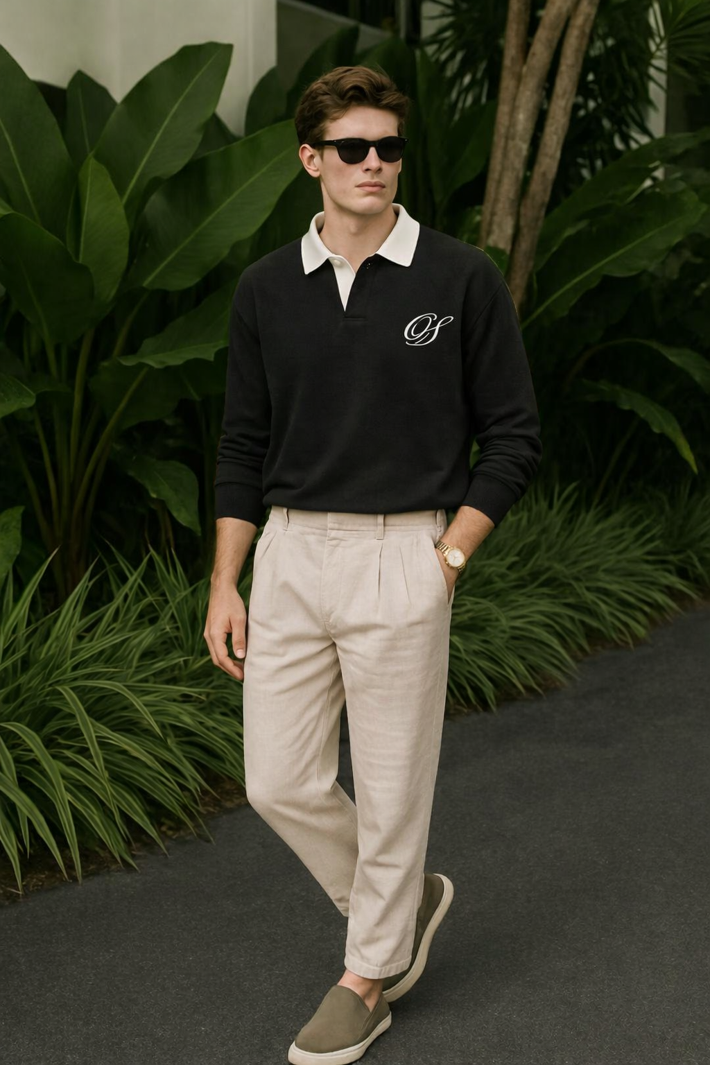 Off Supply No One But God Core Basic Polo Sweatshirt