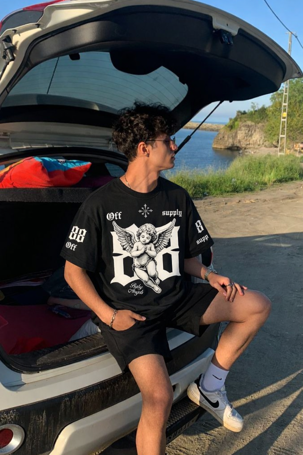 Off Supply Core Statement Angels Graphic T-Shirt