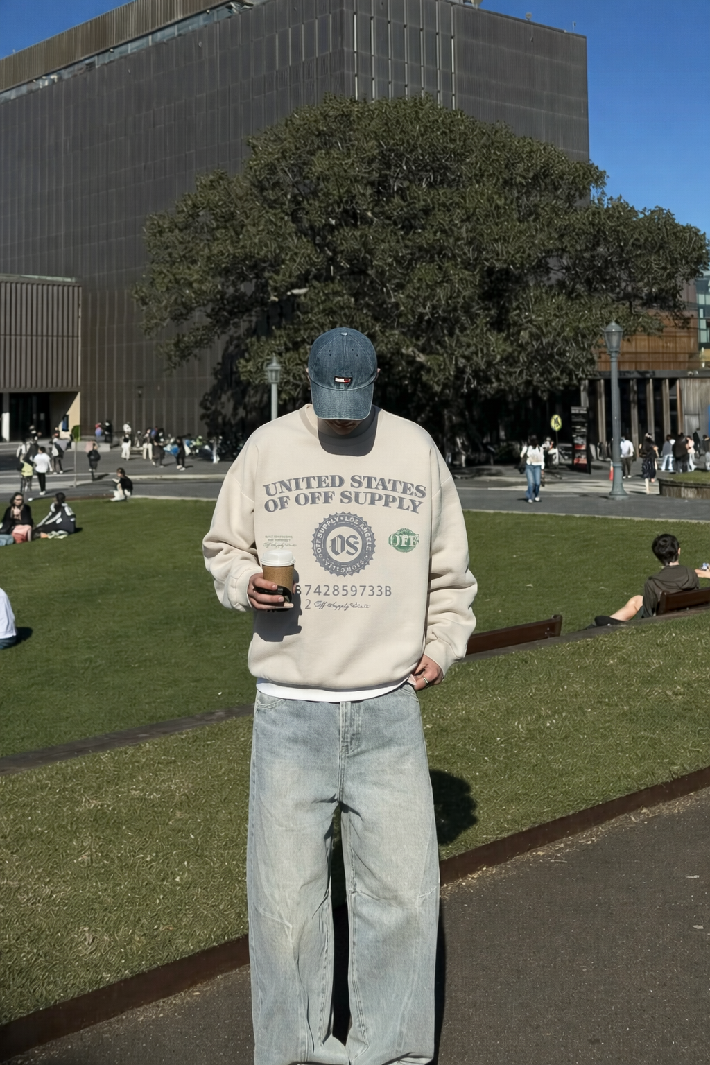 Off Supply Currency Culture Premium Graphic Sweatshirt