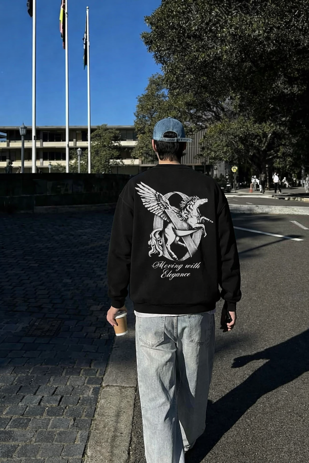 Off Supply Moving With Elegance Statement Sweatshirt