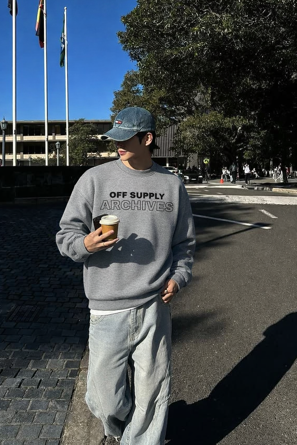 Off Supply Premium Limited Edition Retro Archive Graphic Sweatshirt