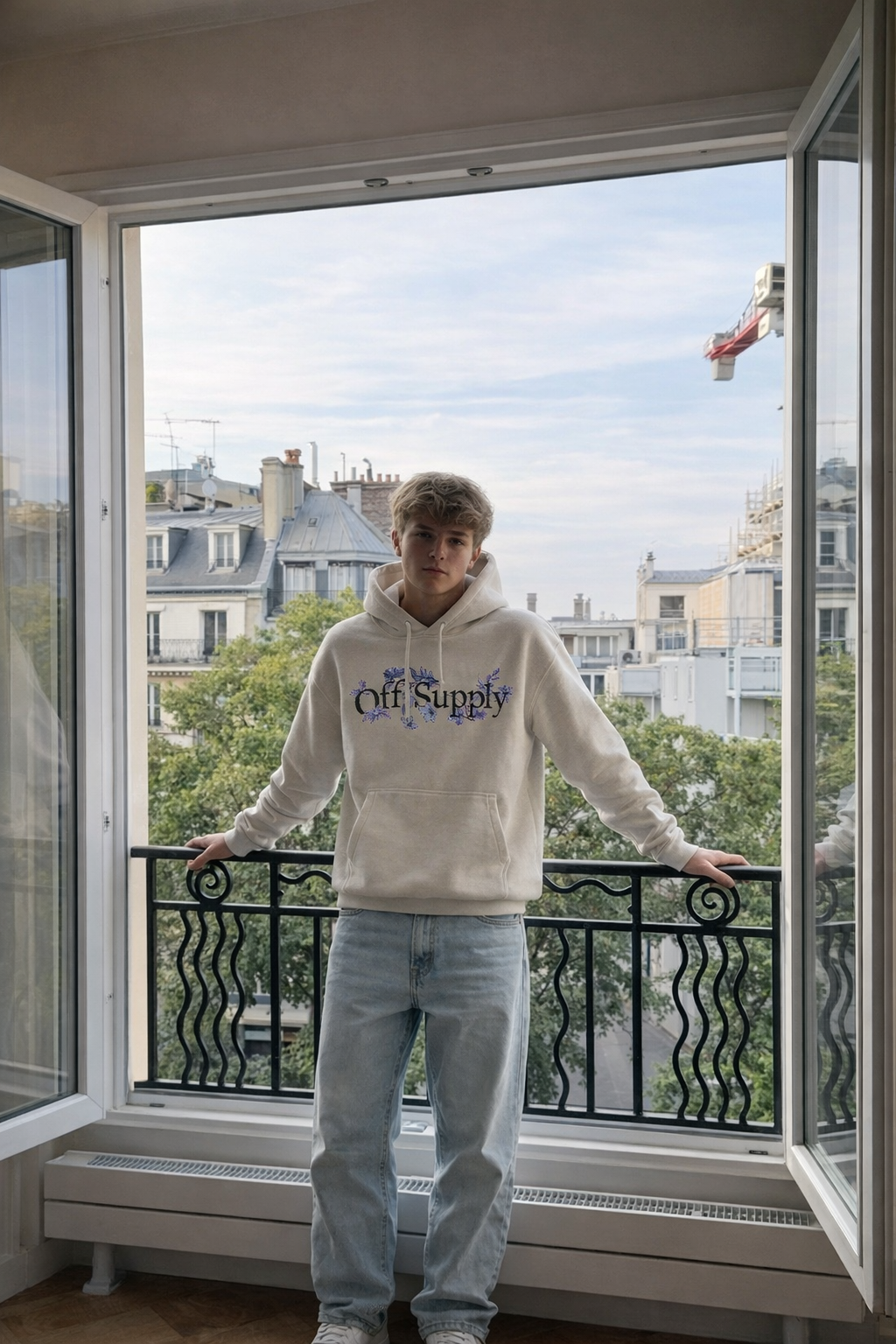 Off Supply Floral Supply Core Basics Hoodie