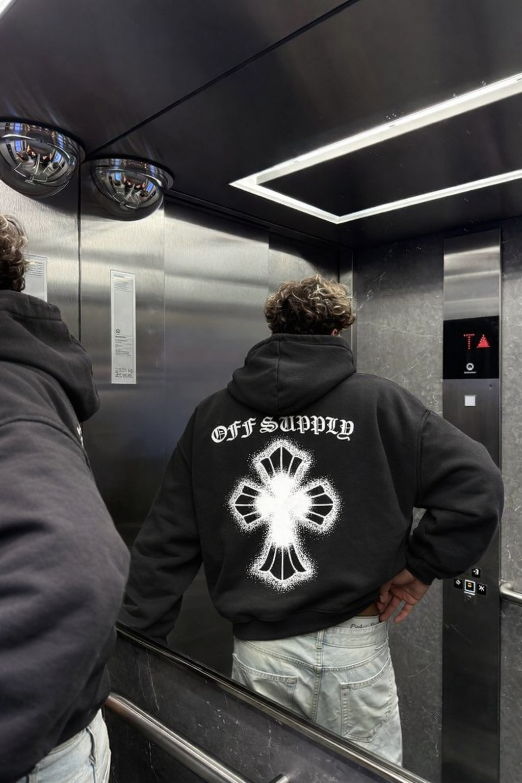 Off Supply Limited Core Graphic Cross Hoodie