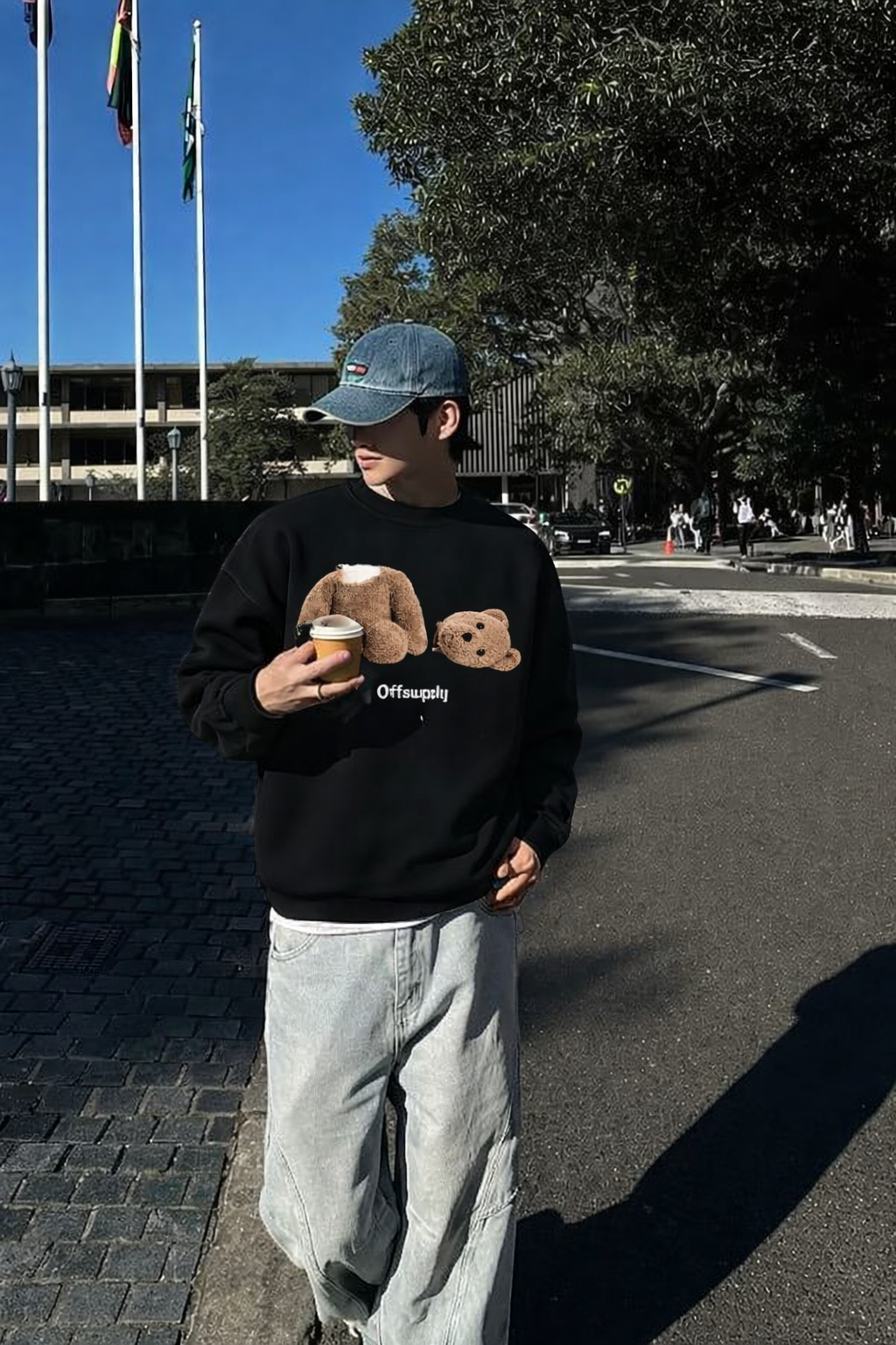 Off Supply Broken Bear Classic Sweatshirt