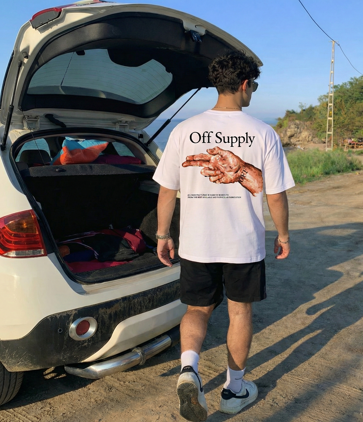 Off Supply Hands up Statement Graphic T-shirt