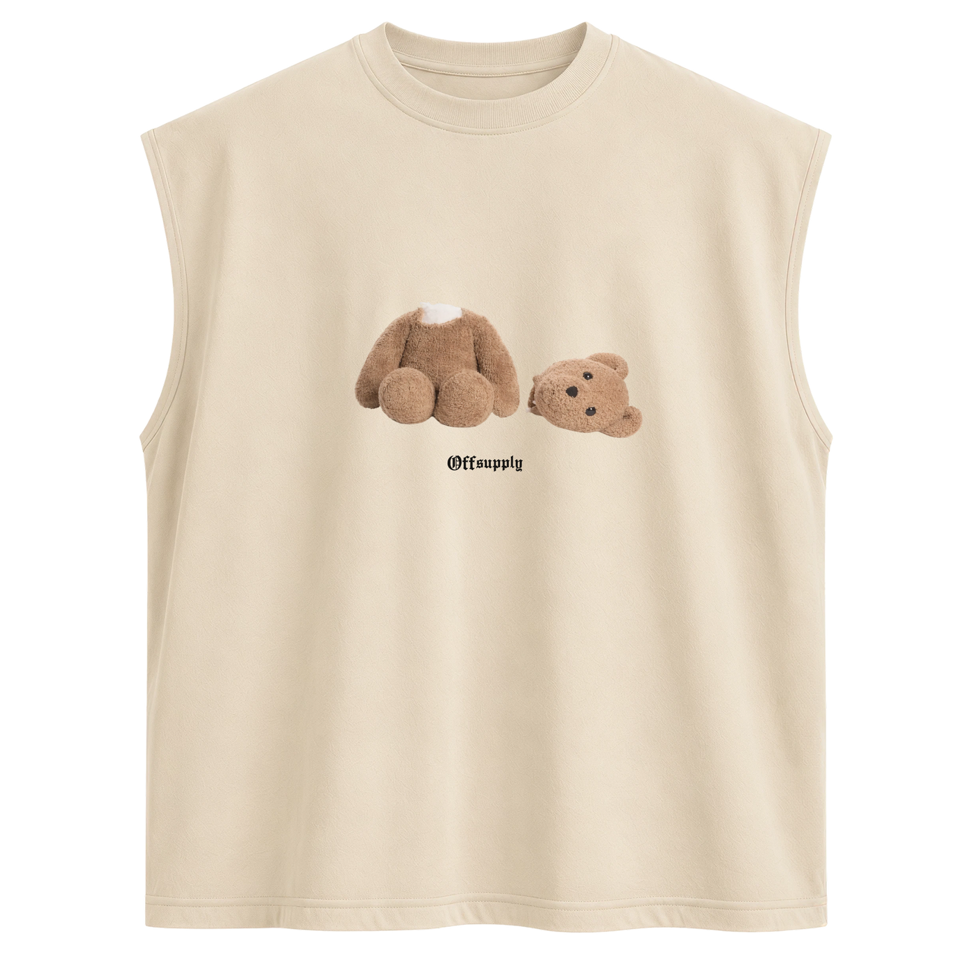 OFF SUPPLY BROKEN BEAR CLASSIC BEIGE TANK