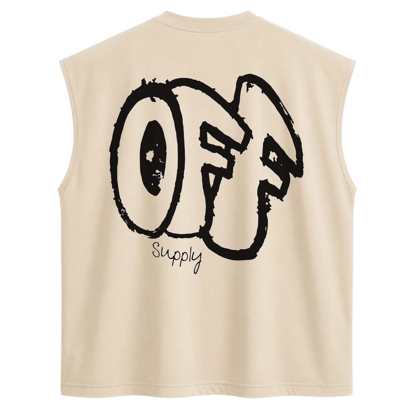 OFF SUPPLY CLUB BEIGE TANK