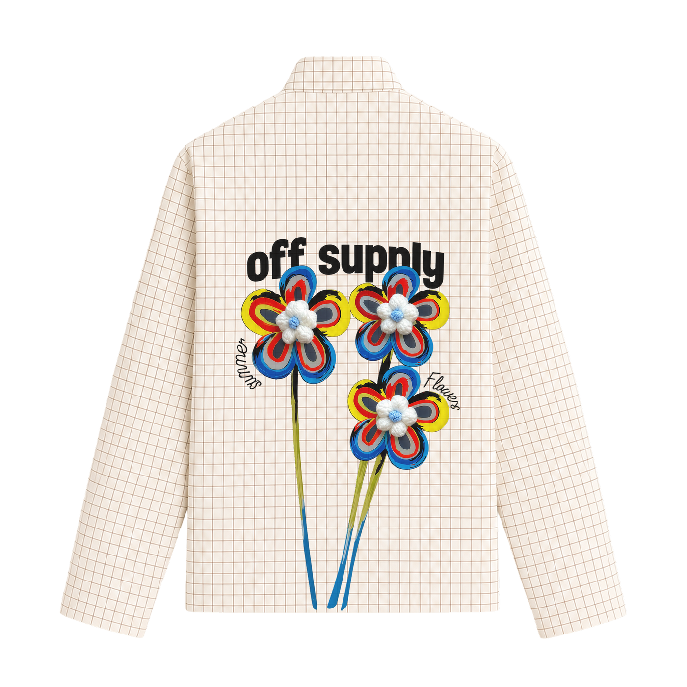 OFF SUPPLY EVERYDAY FLOWERS SHIRT IN IVORY
