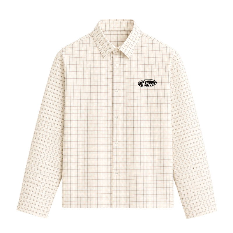 OFF SUPPLY EVERYDAY FLOWERS SHIRT IN IVORY