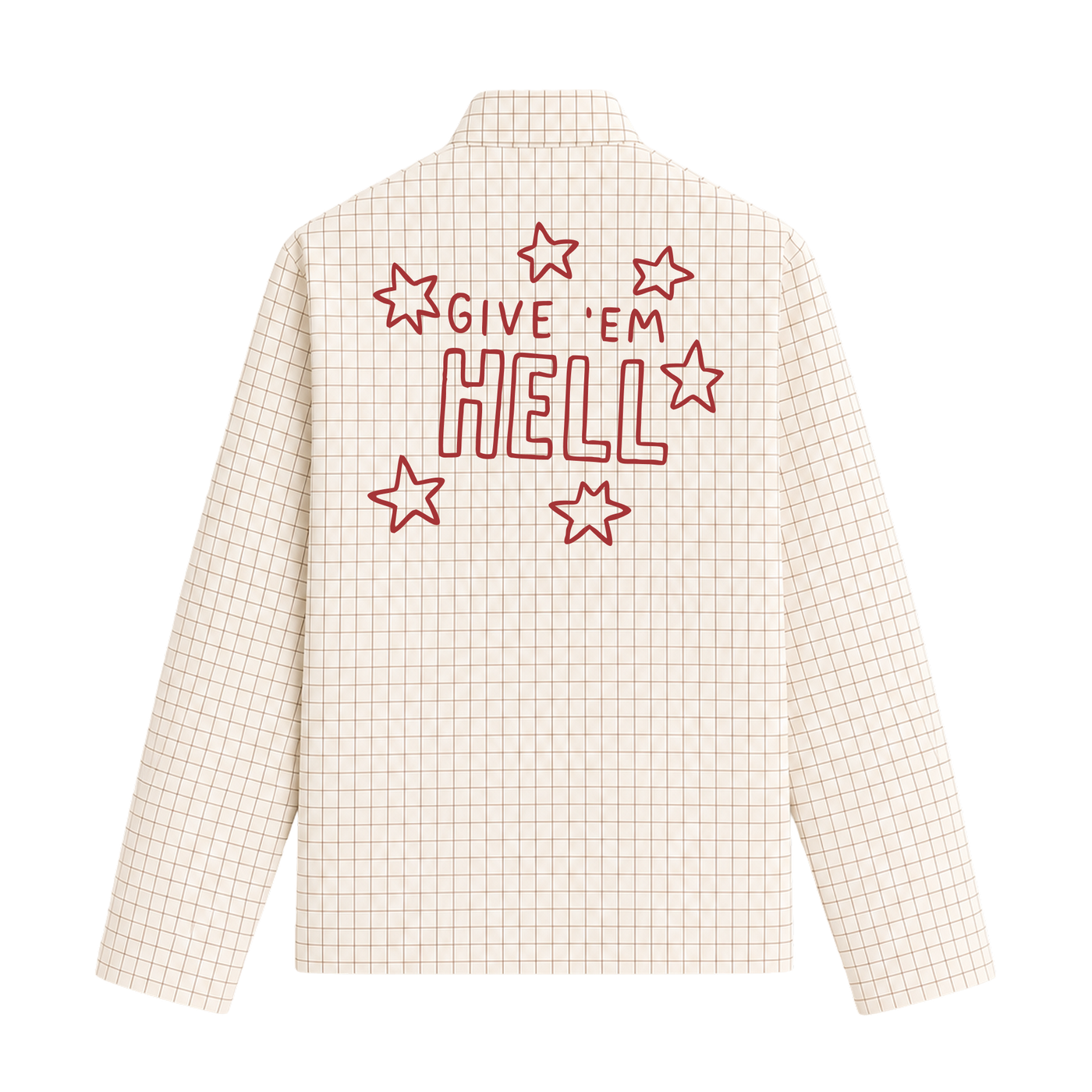 OFF SUPPLY GIVE 'EM HELL SHIRT IN IVORY