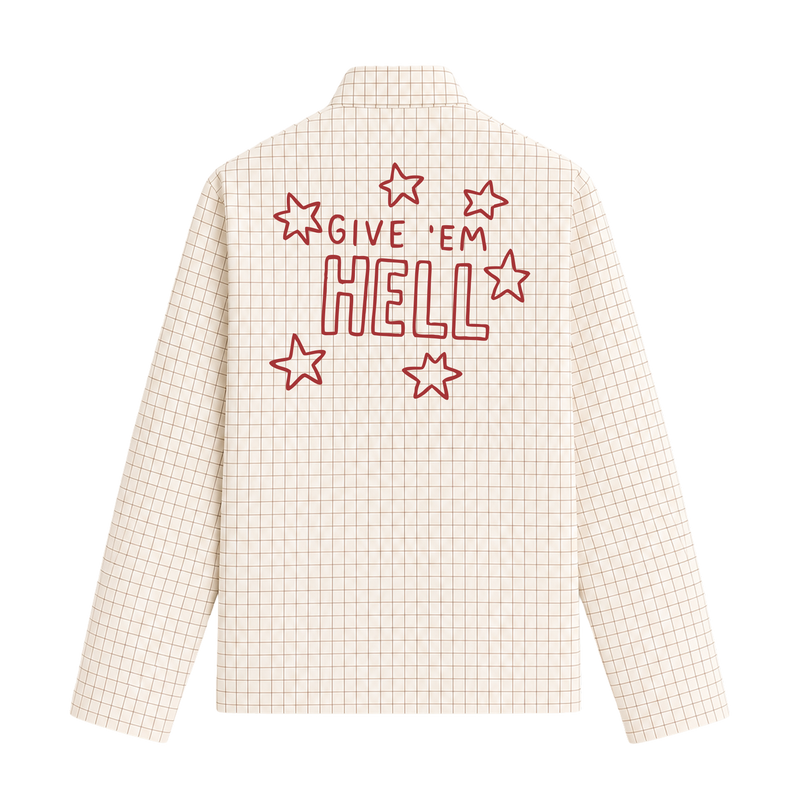 OFF SUPPLY GIVE 'EM HELL SHIRT IN IVORY