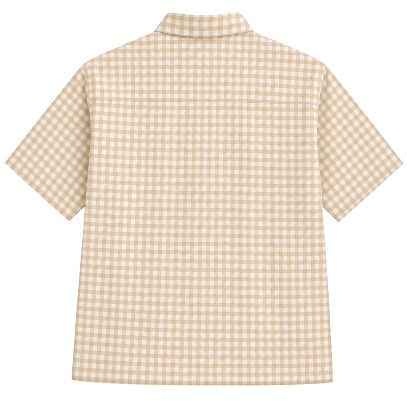 OFF SUPPLY HARMONY BEIGE CHECKS SHIRT