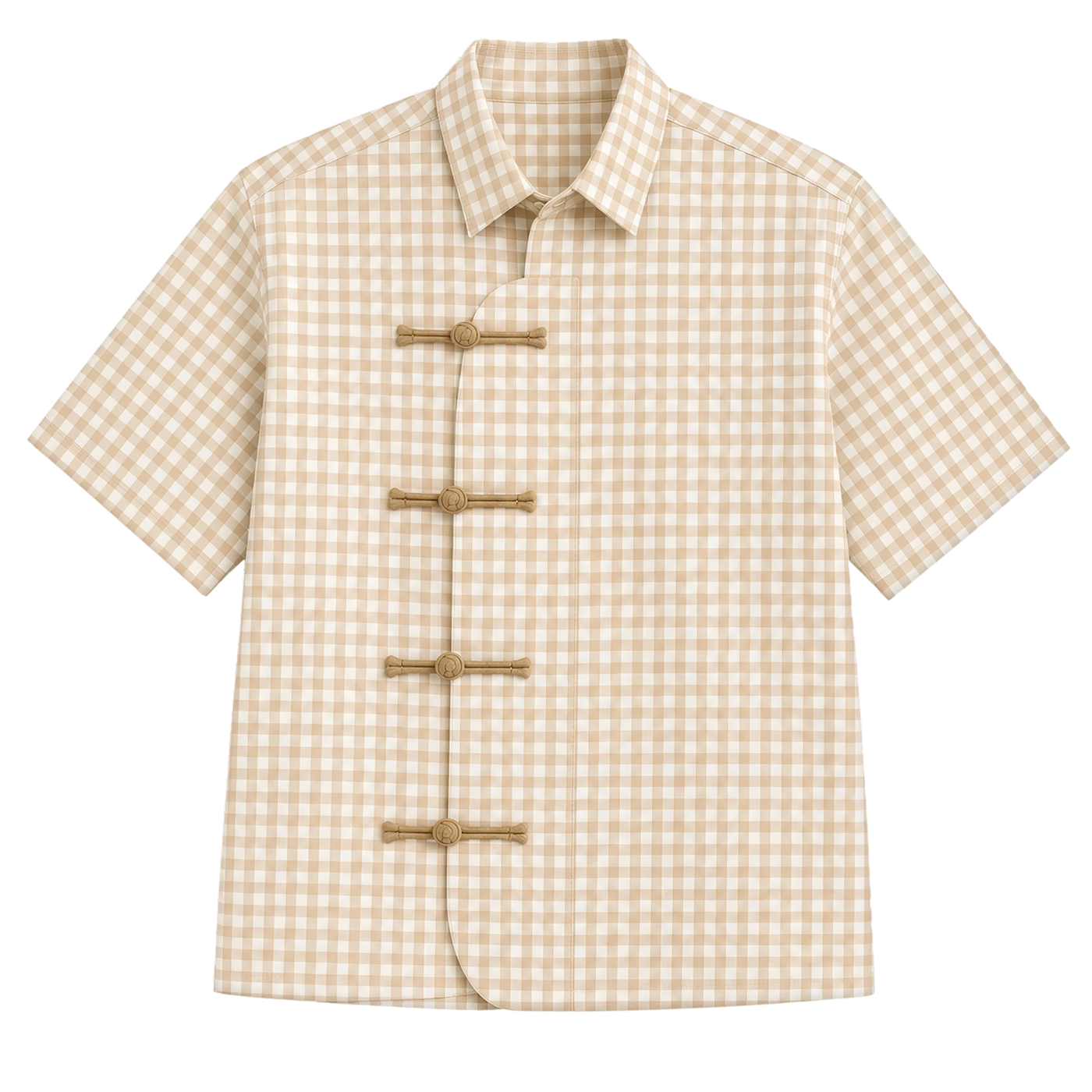 OFF SUPPLY HARMONY BEIGE CHECKS SHIRT