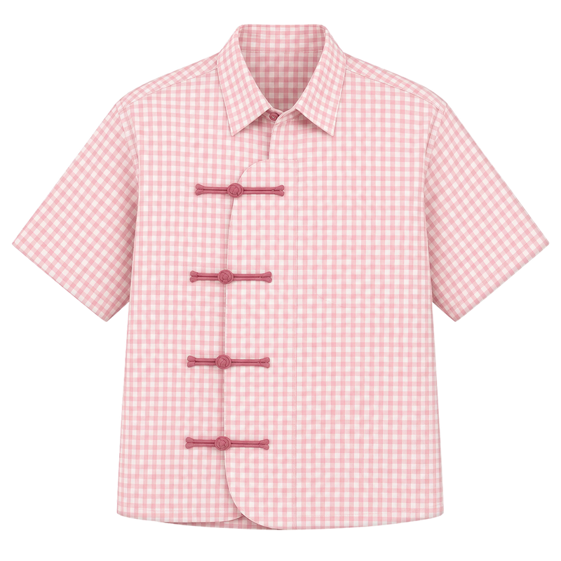 OFF SUPPLY HARMONY PINK CHECKS SHIRT