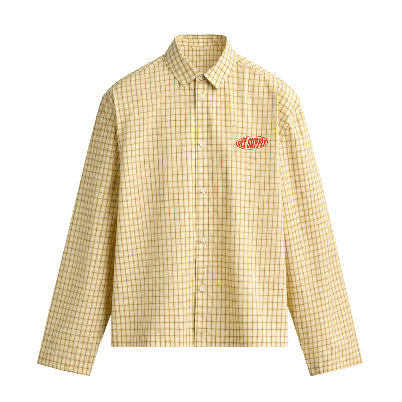 OFF SUPPLY POWER THOUGHTS SHIRT IN YELLOW