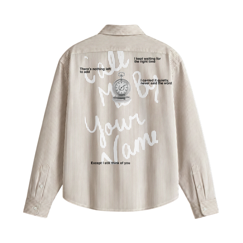 Off Supply Call Me By Your Name Beige Shirt