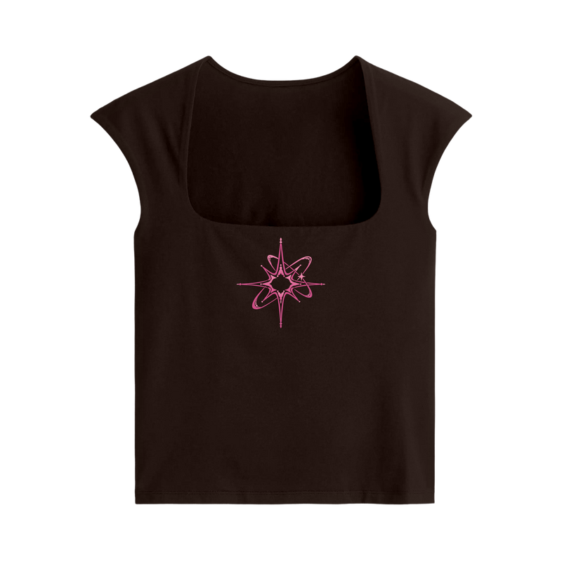 Off Supply A Star Universe Brown Crop Top