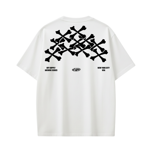 Off Supply Archive series Stacked Bones NYC Edit T-shirt