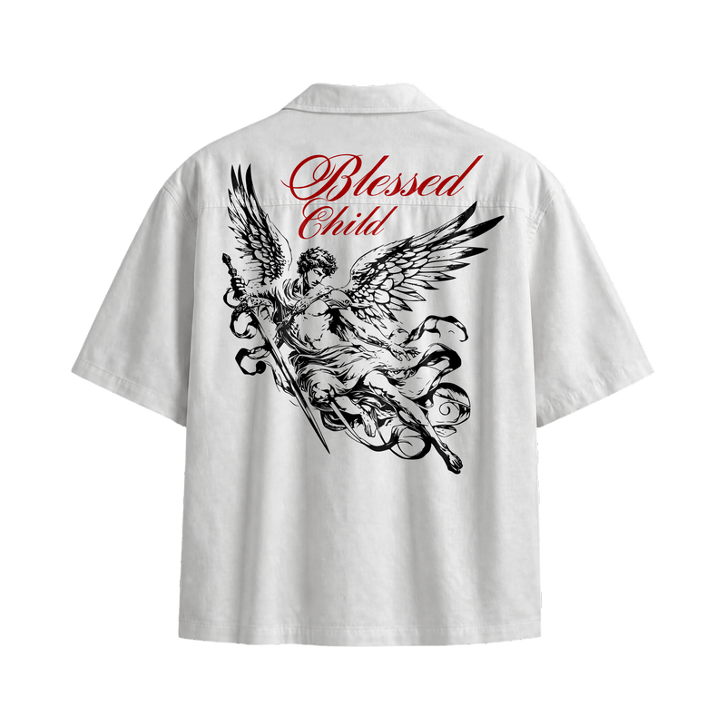 Off Supply Blessed Child Bowling Shirt - White
