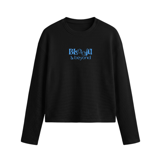Off Supply Bloom & Beyond Black Waffle T-shirt
