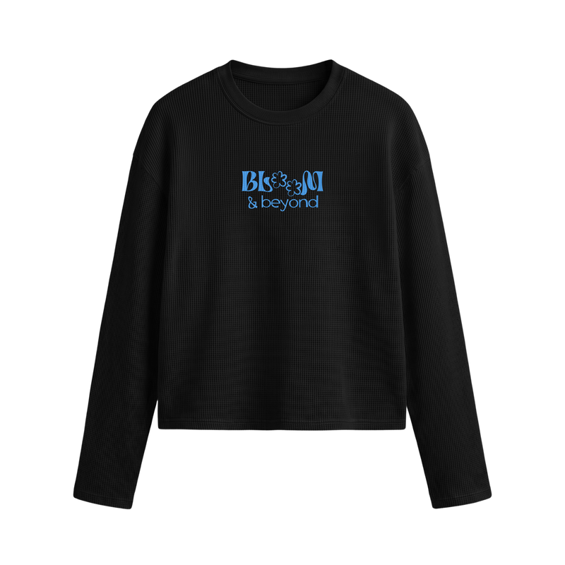 Off Supply Bloom & Beyond Black Waffle T-shirt