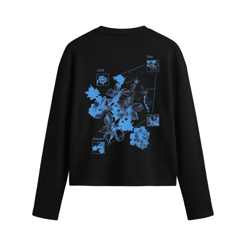 Off Supply Bloom & Beyond Black Waffle T-shirt