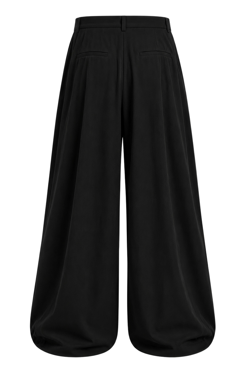 Off Supply Cascade Black Trousers