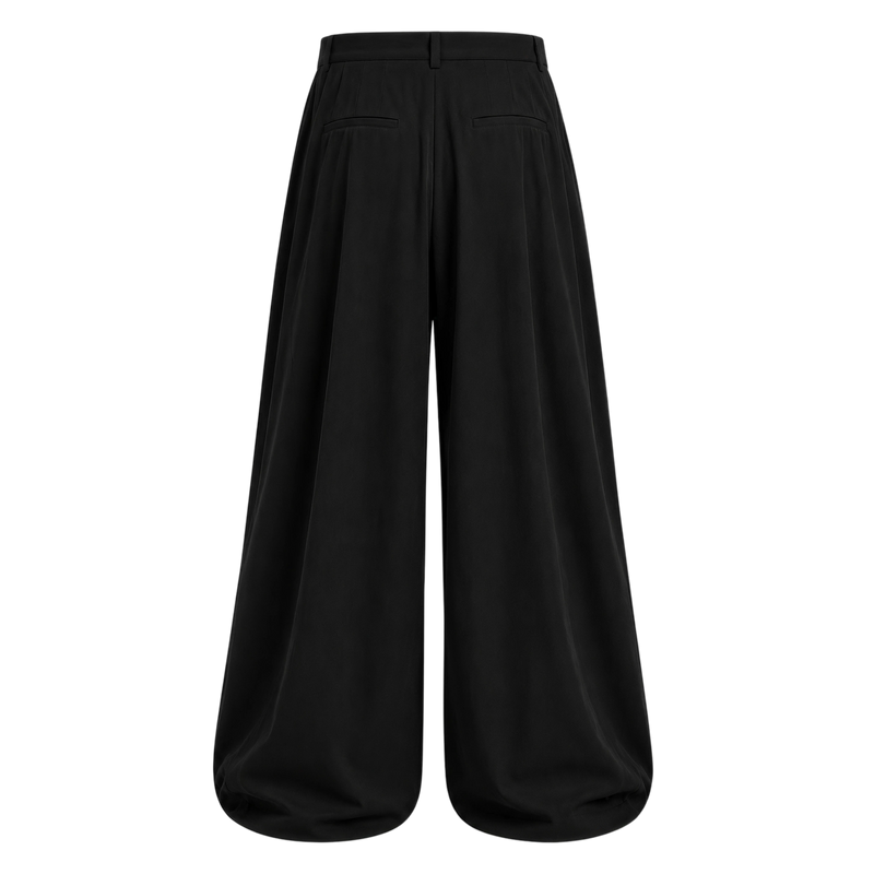 Off Supply Cascade Black Trousers