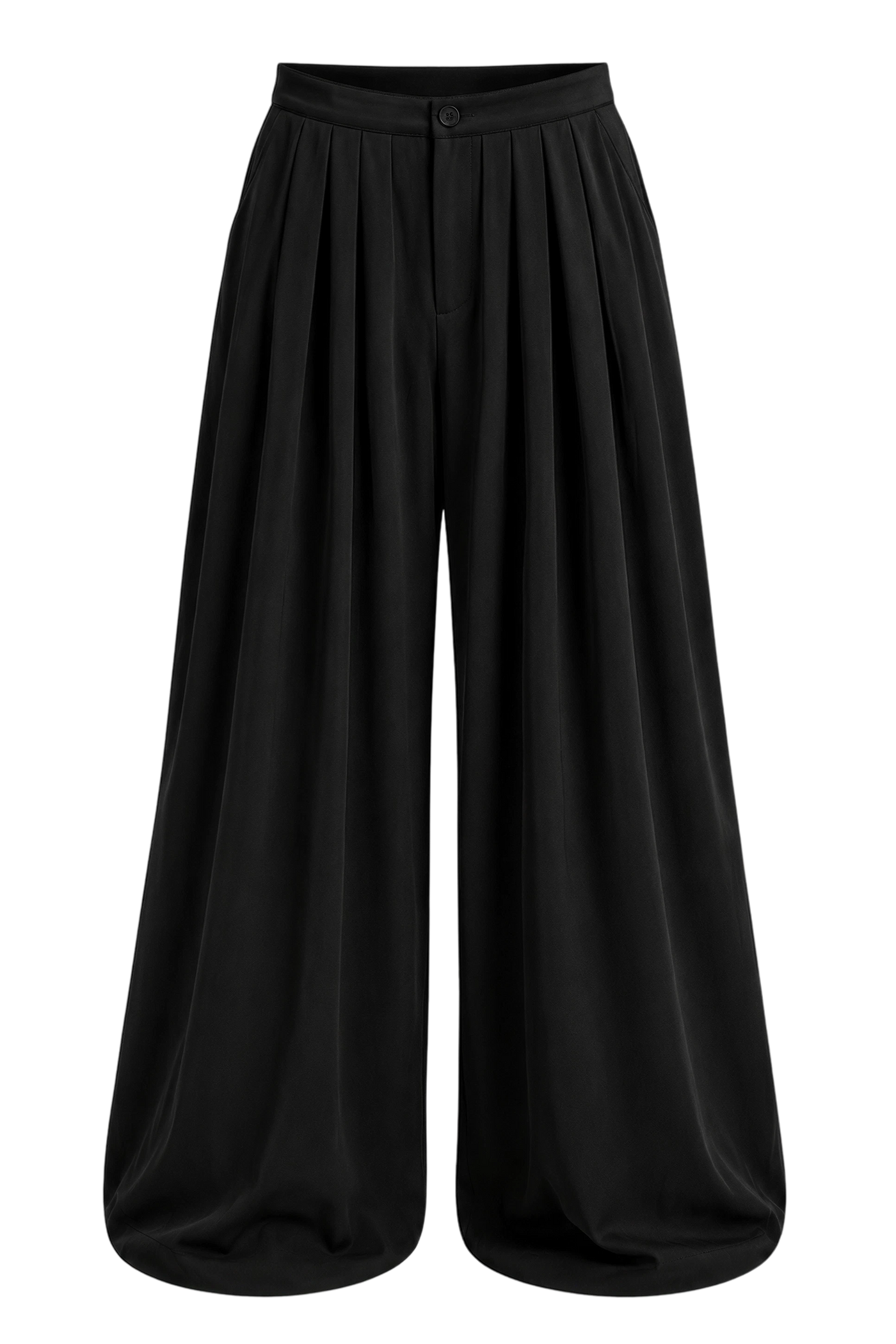 Off Supply Cascade Black Trousers