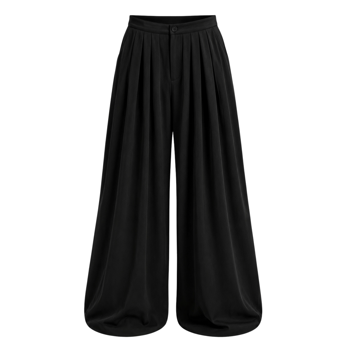 Off Supply Cascade Black Trousers