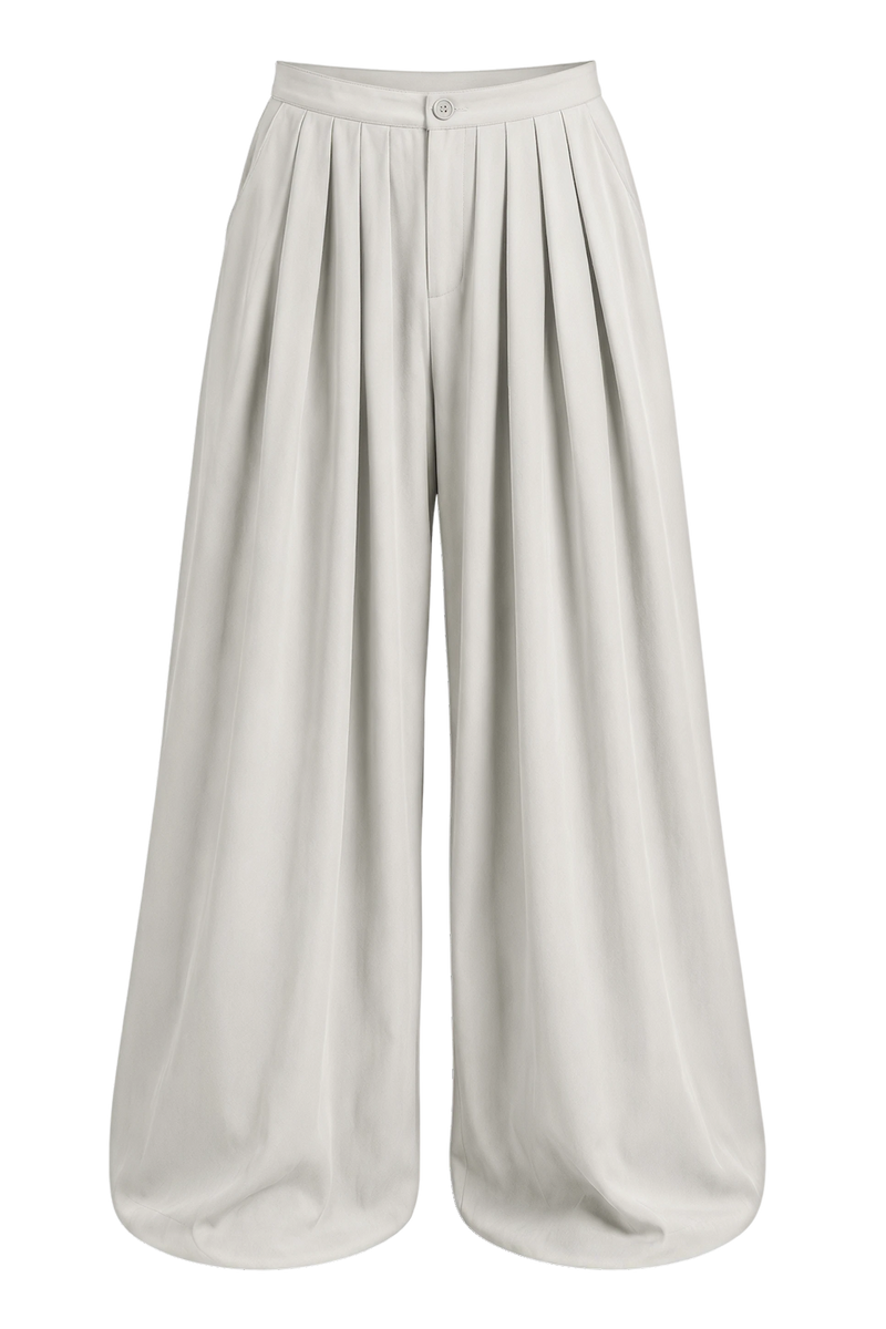 Off Supply Cascade White Trousers