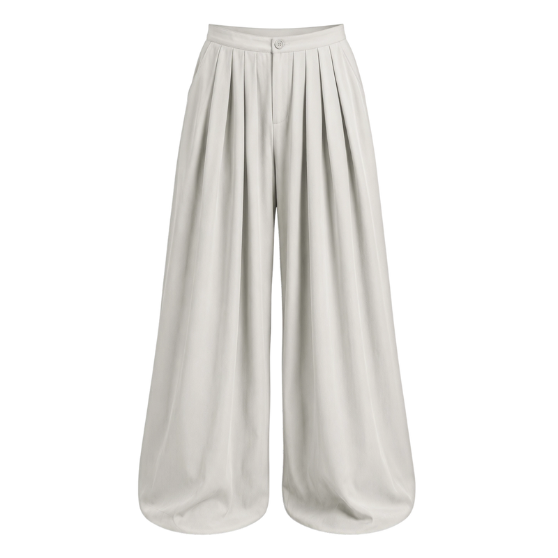 Off Supply Cascade White Trousers