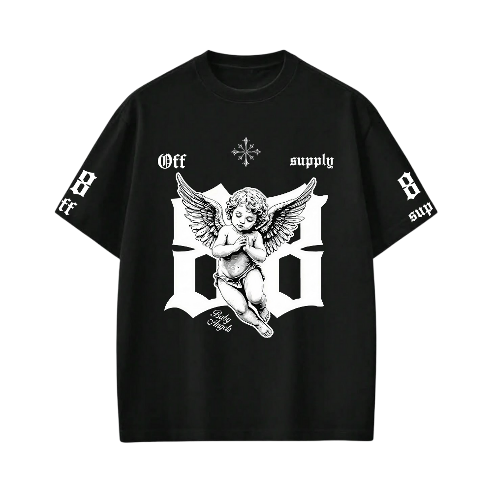 Off Supply Core Statement Angels Graphic T-Shirt