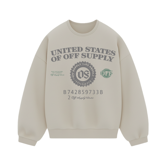 Off Supply Currency Culture Premium Graphic Sweatshirt