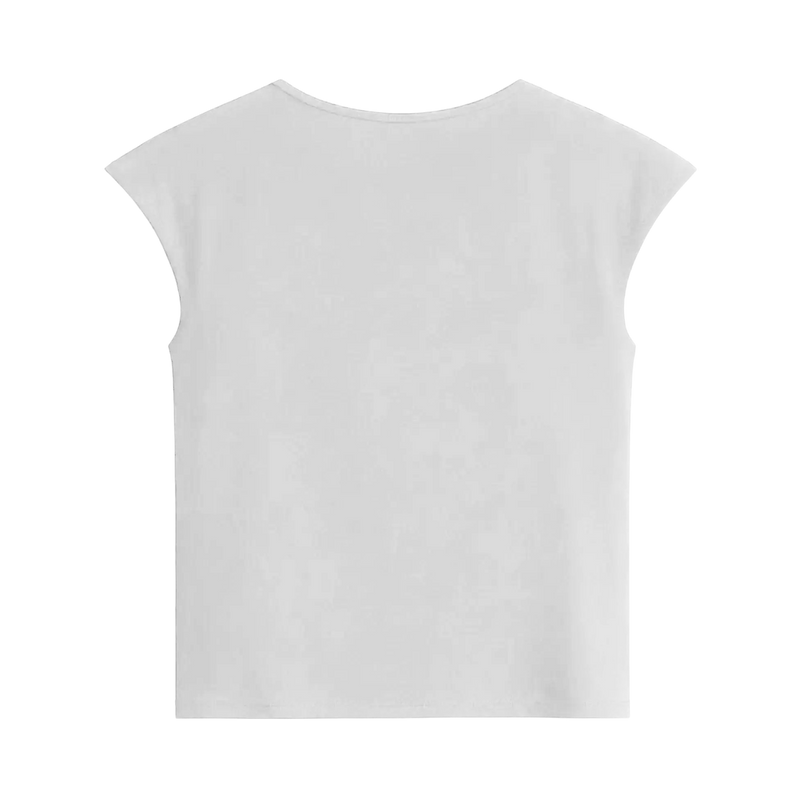 Off Supply Devil Mode White Crop Top