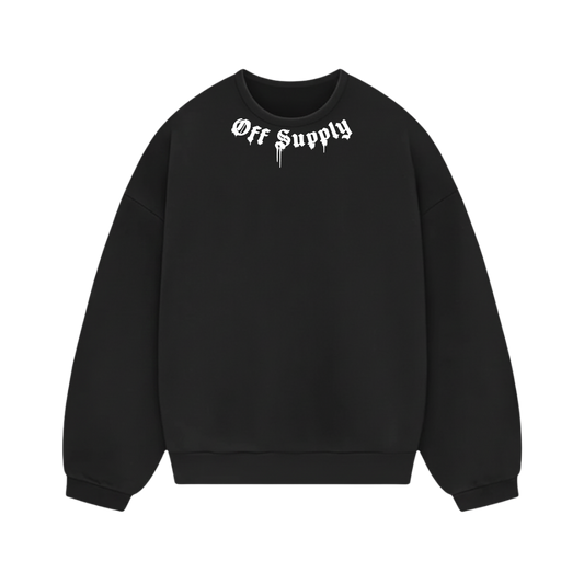 Off Supply Drip Gothic Statement Sweatshirt