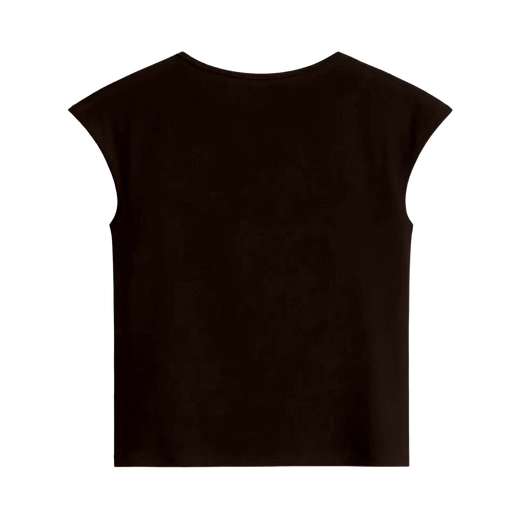Off Supply Essence Brown Crop Top