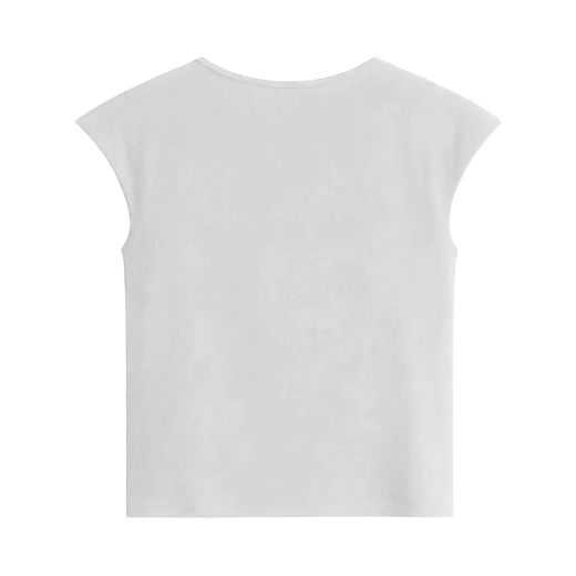 Off Supply Essence White Crop Top