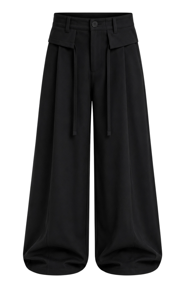 Off Supply Horizon Black Trousers
