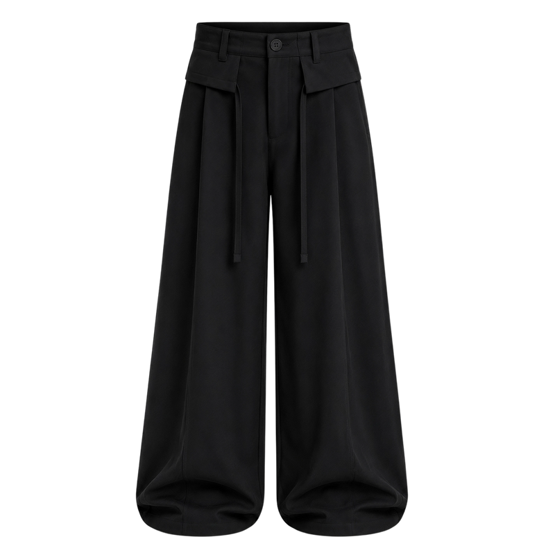 Off Supply Horizon Black Trousers